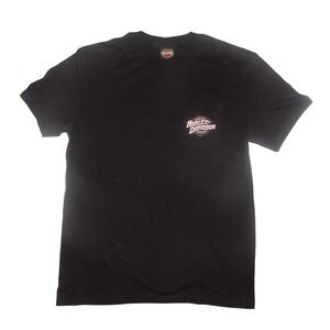 Harley-Davidson Voodoo New Orleans Snake Tarot Pocket T-Shirt Mens Large Black